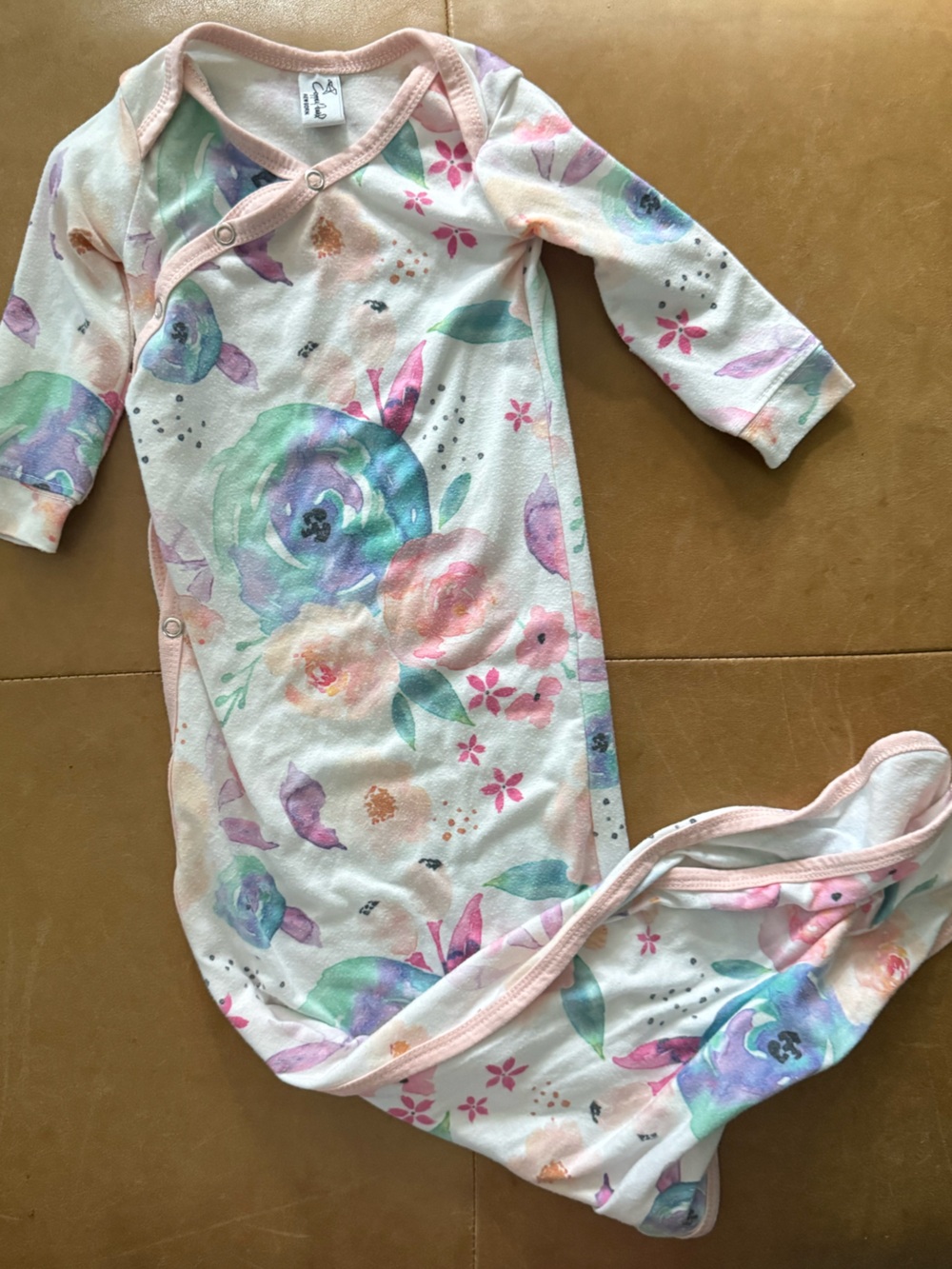 Copper Pearl Newborn Gown